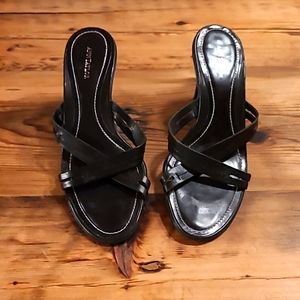 Ann Taylor Strappy High Heel Slides